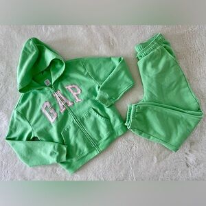 GAP Green Fleece Tracksuit Set